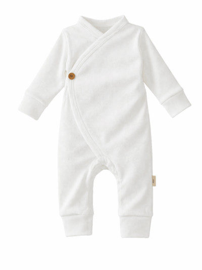 Baby boxpakje wit (rib)