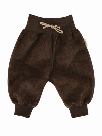 Broekje baggy donkerbruin (rib)