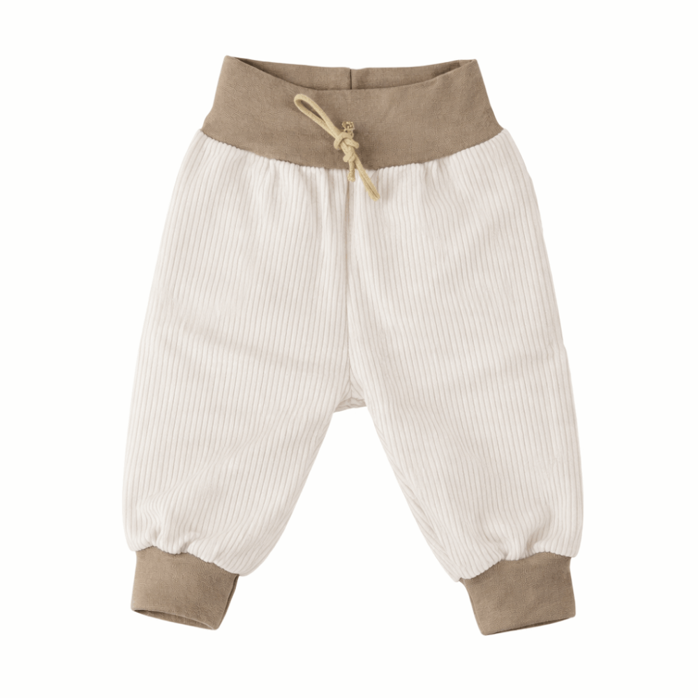 Broekje baggy roomwit (rib)