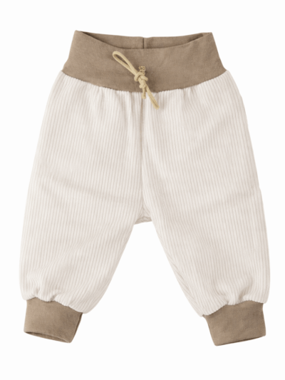 Broekje baggy roomwit (rib)