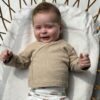 Baby broekje voertuigen ecru