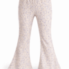Flared bloemen blauw (rib)