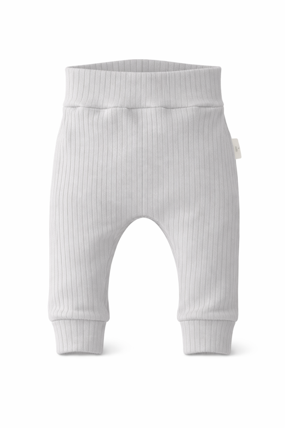 Baby broekje grijs (brede rib) Baby broekje grijs (brede rib)