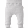 Baby broekje grijs (brede rib) Baby broekje grijs (brede rib)