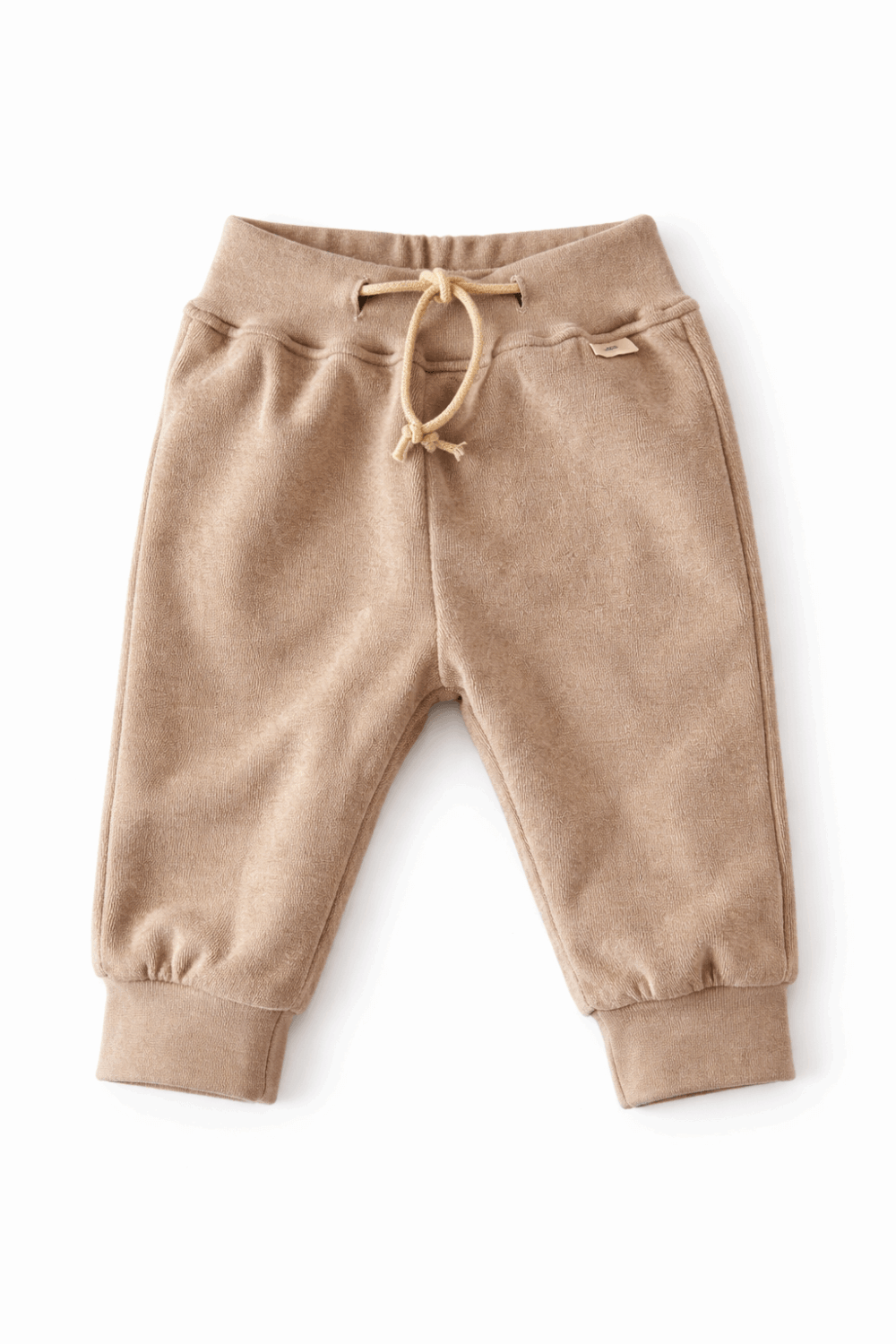 Baby broekje baggy bruin (badstof)