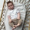 Baby broekje baggy bruin (badstof)
