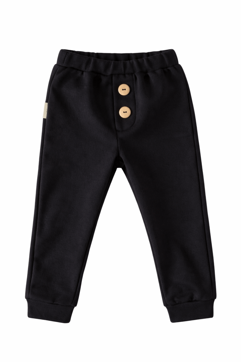 Zwarte chino voor jongens Zwarte chino met knopen