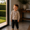 Zwarte chino met knopen Zwarte chino met knopen