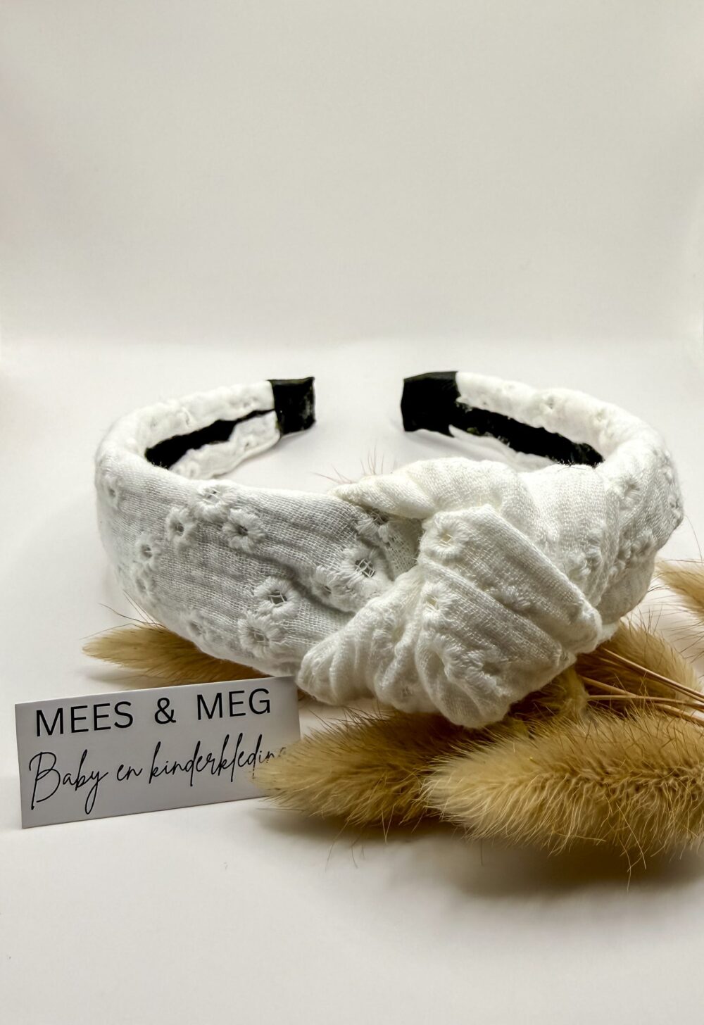 MEES & MEG x Studio Frommie | Diadeem knoop haarband – Broderie