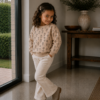 Sweater bloemen (rib) Sweater bloemen (rib)