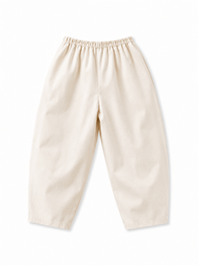 Barrel broek denim roomwit