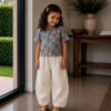 Barrel broek denim roomwit Barrel broek denim roomwit