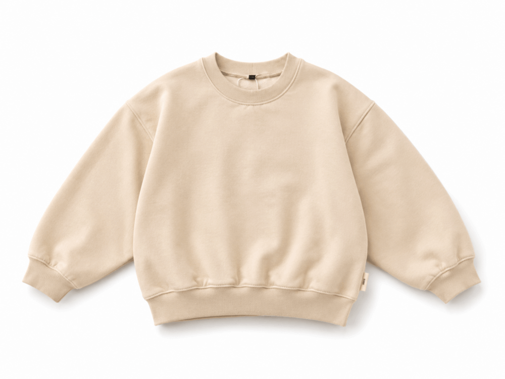 Sweater roomwit effen