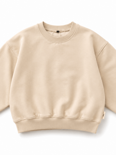 Sweater roomwit effen