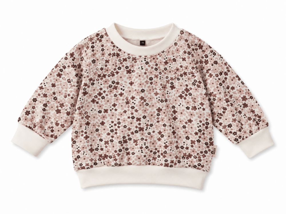 Sweater bloemen bruin Sweater bloemen bruin