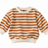 Oversized sweater roestbruin gestreept Oversized sweater roestbruin gestreept
