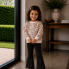 Sweater bloemen bruin Sweater bloemen bruin
