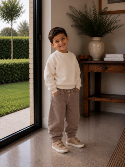 Chino donkerbruin corduroy