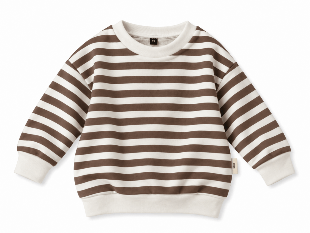 Sweater gestreept bruin Sweater gestreept bruin