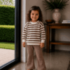 Flared broek bruin